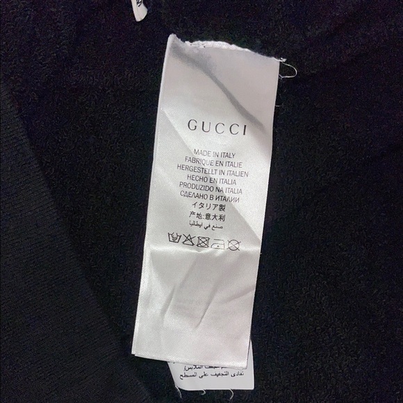 Gucci Black Sweatshirt with Leopard Design - Picture 4 of 5